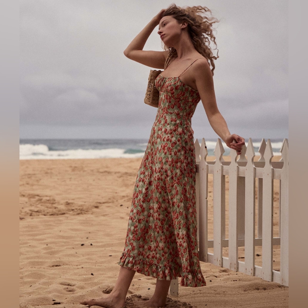 NWT Doen Rosaria Dress in Tulip Fields